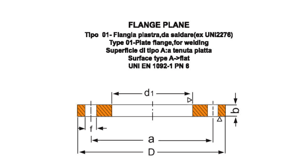 Flange plano. png Flat flange.png