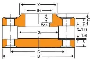 JPI7S-15-99 Classe 300 Flanges JPI7S-15-99 Class 300 Flanges